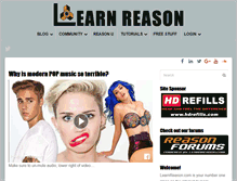 Tablet Screenshot of learnreason.com